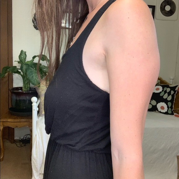 💛 Black Lush Razor Back Maxi Dress - Picture 7 of 9